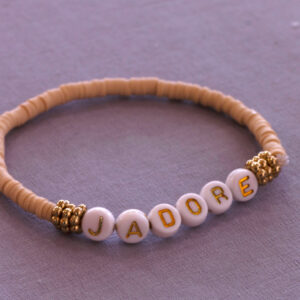 Perlenarmband "J'adore", gold