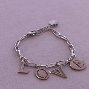 Bettelarmband "Love", silber