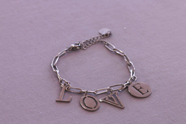 Bettelarmband "Love", silber