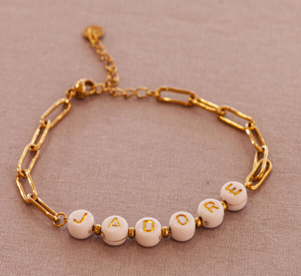 Gliederarmband "J'adore", gold